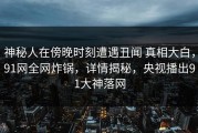 神秘人在傍晚时刻遭遇丑闻 真相大白，91网全网炸锅，详情揭秘，央视播出91大神落网